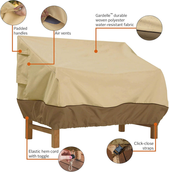 Classic Accessories Veranda Abdeckung für Gartensofa Large Klassisch, Large Klassisch