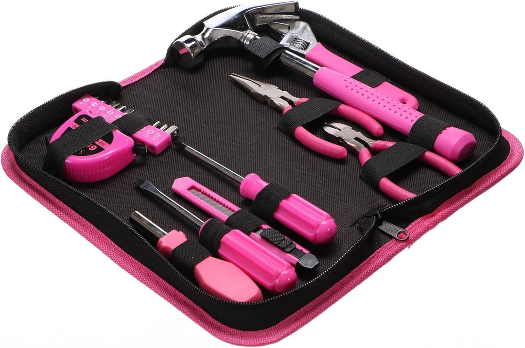 SIXTOL HOME PINK 20 Werkzeugset in einer Tasche | Für den Heimgebrauch | praktischen Werkzeug-Tasche