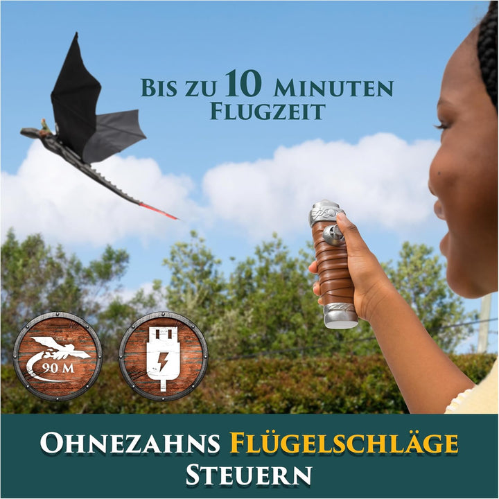 Dreamworks How to Train your Dragon, Remote Control, Fliegender Drache Ohnezahn mit Fernbedienung, S