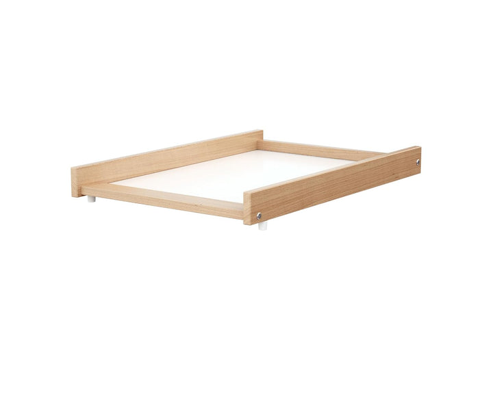 WEBABY - Wickelplan für Babybett MONA Holz Buche Lackiert | Wickeltisch für Babybett 60x120cm | Sich