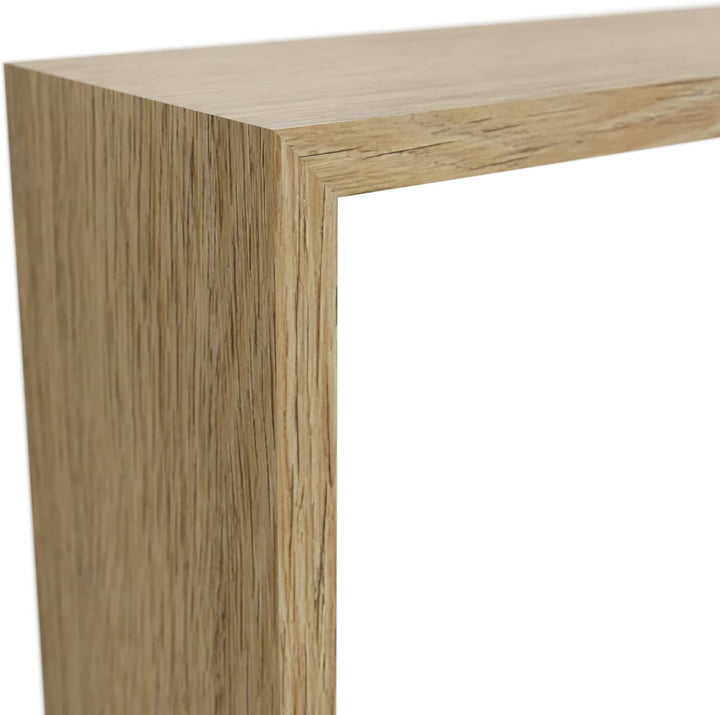 SPACEO - 2er-Set rechteckige Wandregale - Holz - Eiche - Matt - L. 27 x B. 45 x T. 11, 7 cm - L. 22