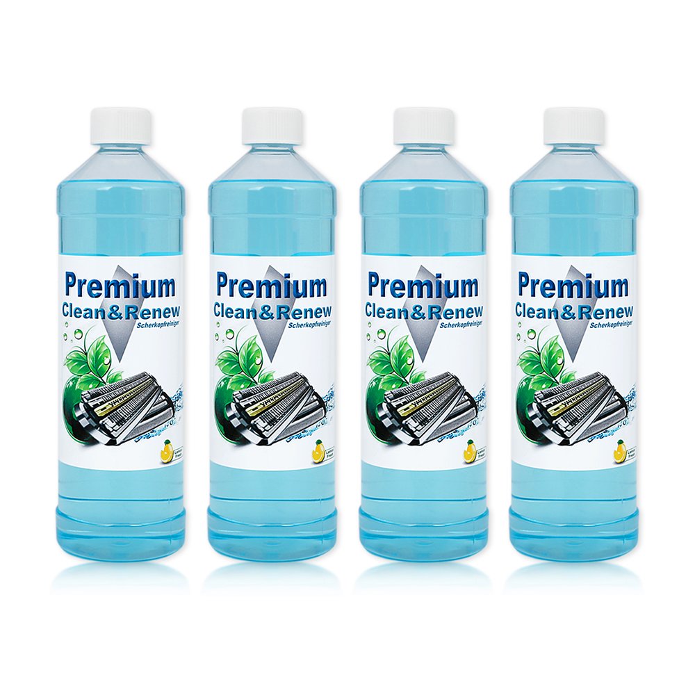4 Liter Premium Scherkopfreiniger zum Nachfüllen von Braun Clean&Renew Synchro Activator und Pulsoni
