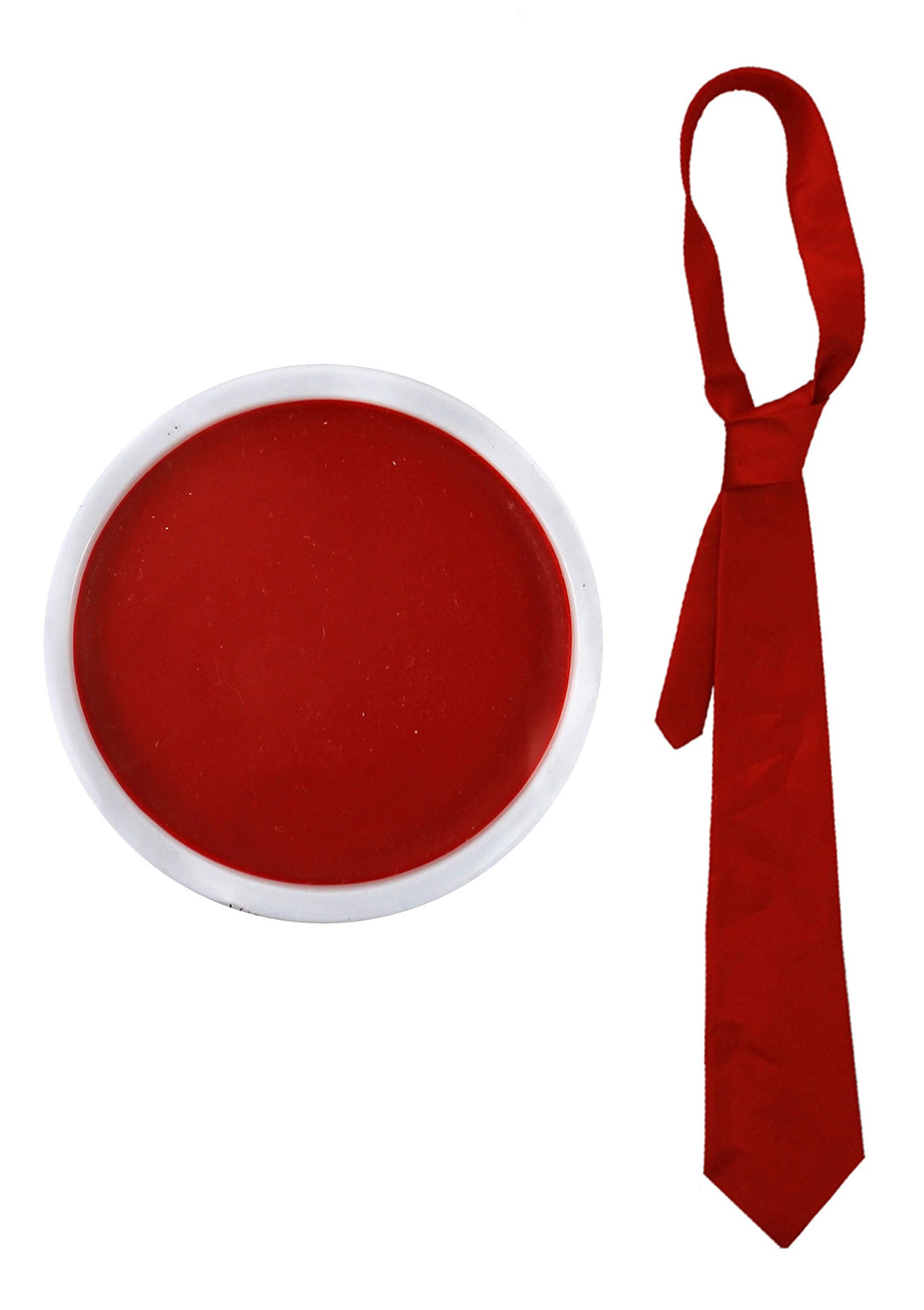 Anger Emotion Charakter Fancy Kleid Kostüm Set rot Facepaint + Rot Krawatte animierte Film Charakter
