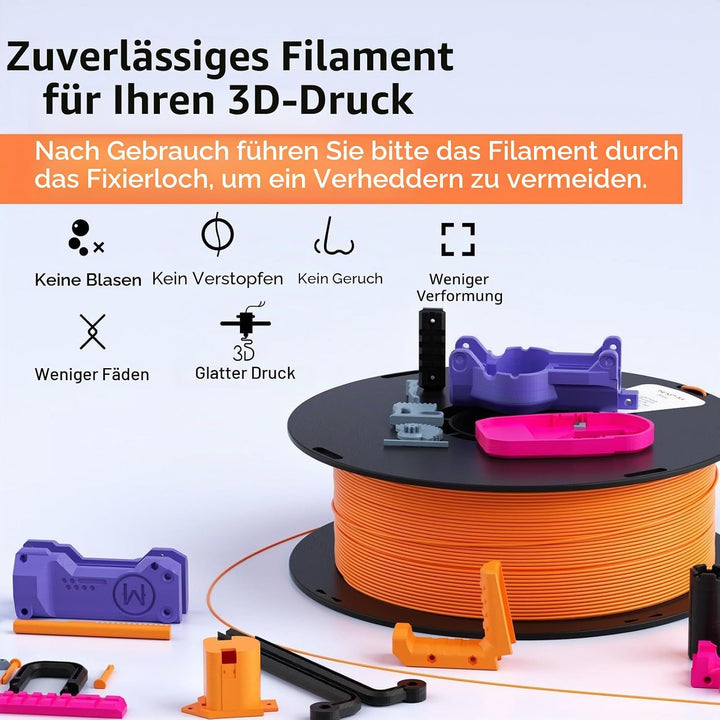 kexcelled PLA Braun Filament 1,75mm Zähigkeit Erhöhen Hochpräzises Lebendige Farben 1kg Spule 3D Dru