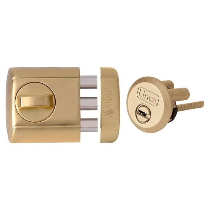 Lince 4930-Hl Supra Key Schloss, Messingbeschichtung