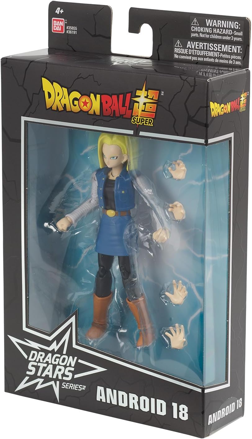BANDAI - Dragon Ball Super - Figur Dragon Stars 17 cm - Android 18 - Offizielle Dragon Ball Lizenz -