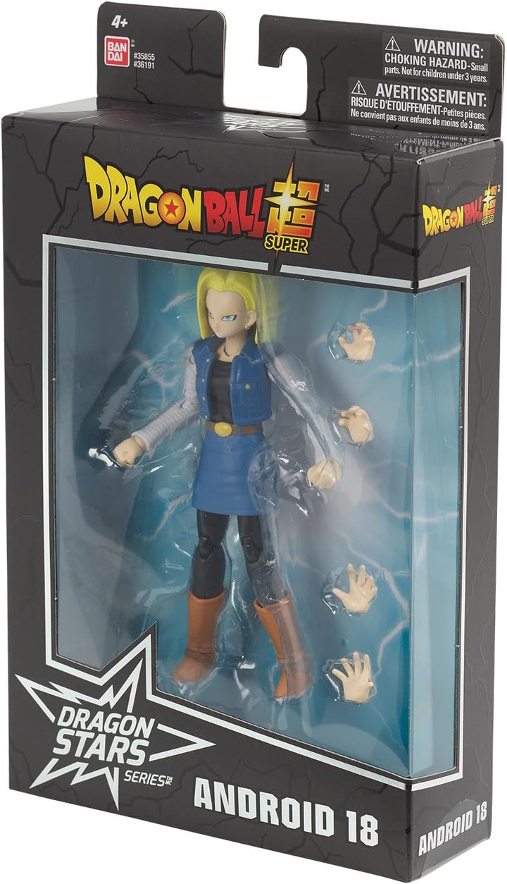 BANDAI - Dragon Ball Super - Figur Dragon Stars 17 cm - Android 18 - Offizielle Dragon Ball Lizenz -