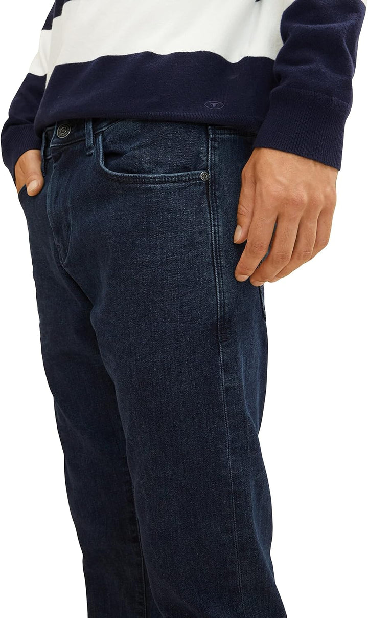 TOM TAILOR Herren Troy Slim Fit Jeans 29W / 30L 10114 - Clean Dark Stone Blue Denim, 29W / 30L 10114