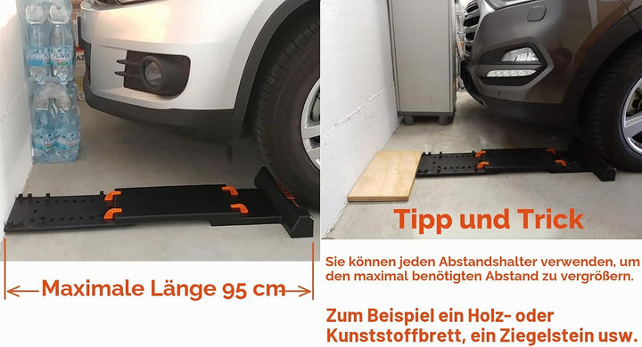 Kit Garage Easystop. Radstopper + Autotürschutz. Verstellbar