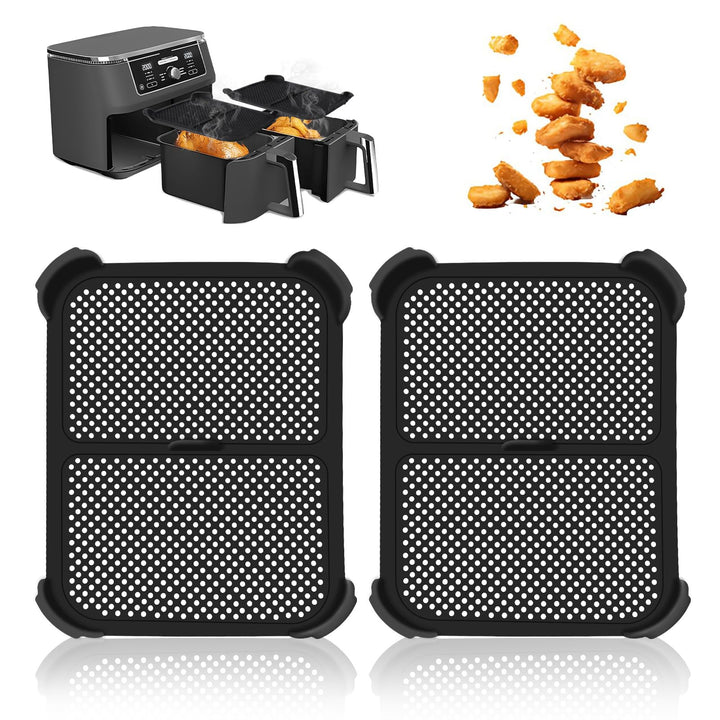 2 Stück Spritzschutz für Ninja Foodi Max Dual Zone AF400EU & AF451EU, Silikon Spritzschutz für Ninja