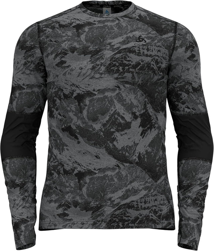 Odlo Herren Bl Top Turtle Neck L/S Half Zip Whistler Eco Langarmshirt M Schwarz, M Schwarz