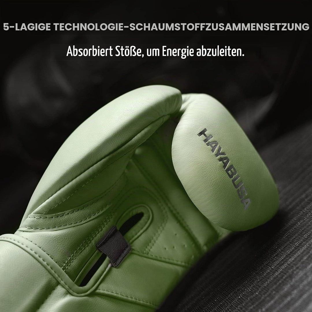 Hayabusa T3 Kanpeki Bokshandschoenen 14oz Sommerliches Moosgrün, 14oz Sommerliches Moosgrün