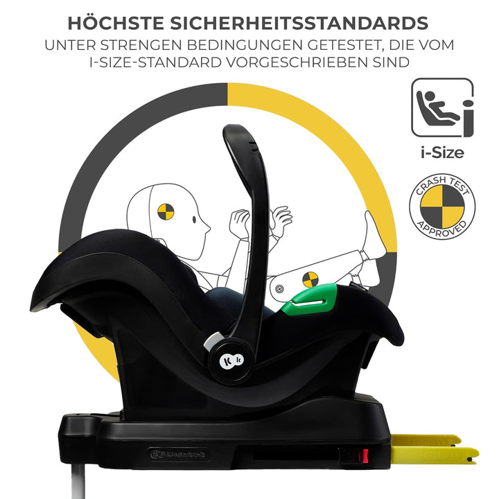 Kinderkraft NEWLY Kinderwagen 4 in 1, Komplettset bis 22 kg, Leicht Kombikinderwagen mit Babyschale