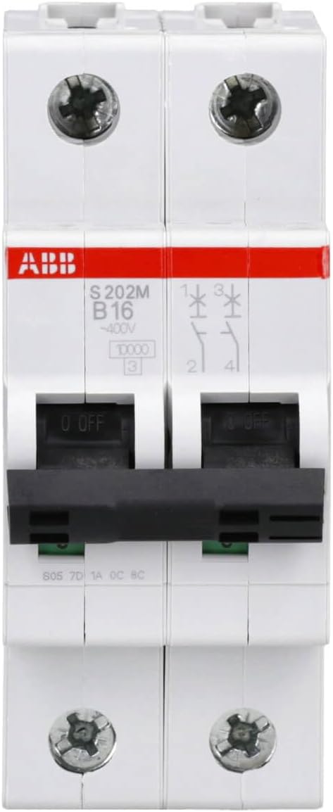 ABB 2 cds272001r0165 – int. aut. s202 m-b16 2P 16 A B 15 KA