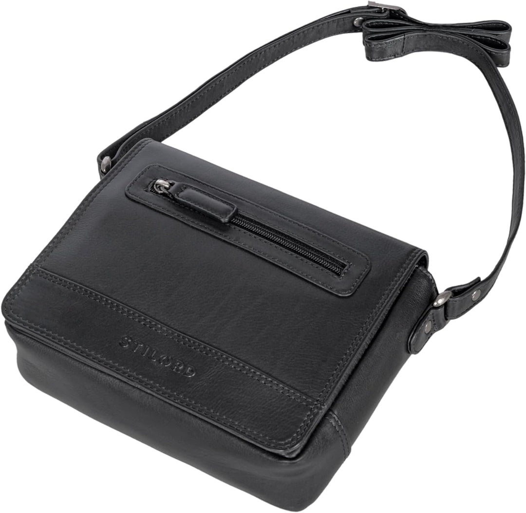 STILORD 'Edith' Lederhandtasche Damen Echtleder Klein Leder Handtasche Schultertasche Umhängetasche