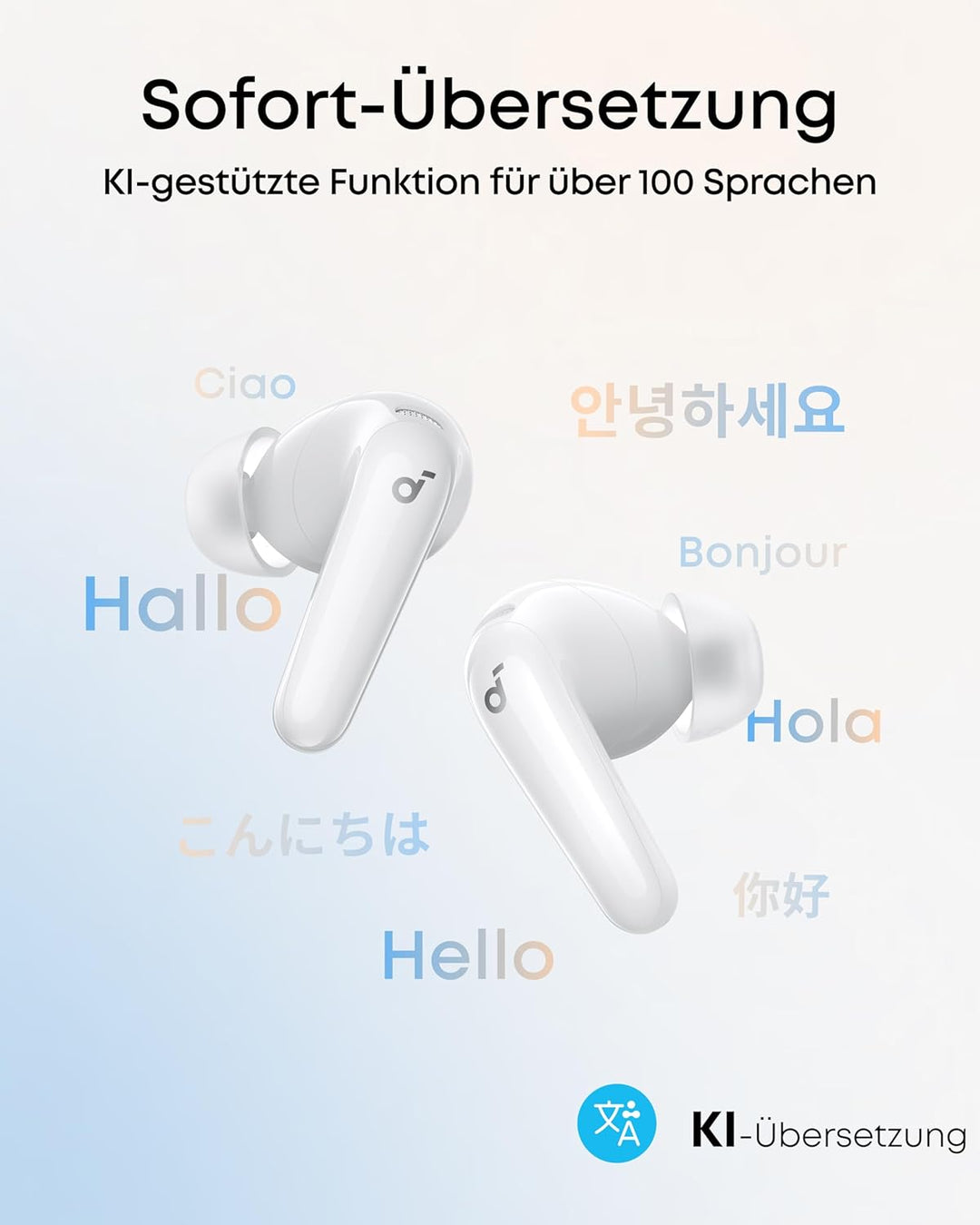 soundcore P31i by Anker, adaptives Noise Cancelling in Echtzeit, Hi-Res Sound, kabellose Bluetooth-K