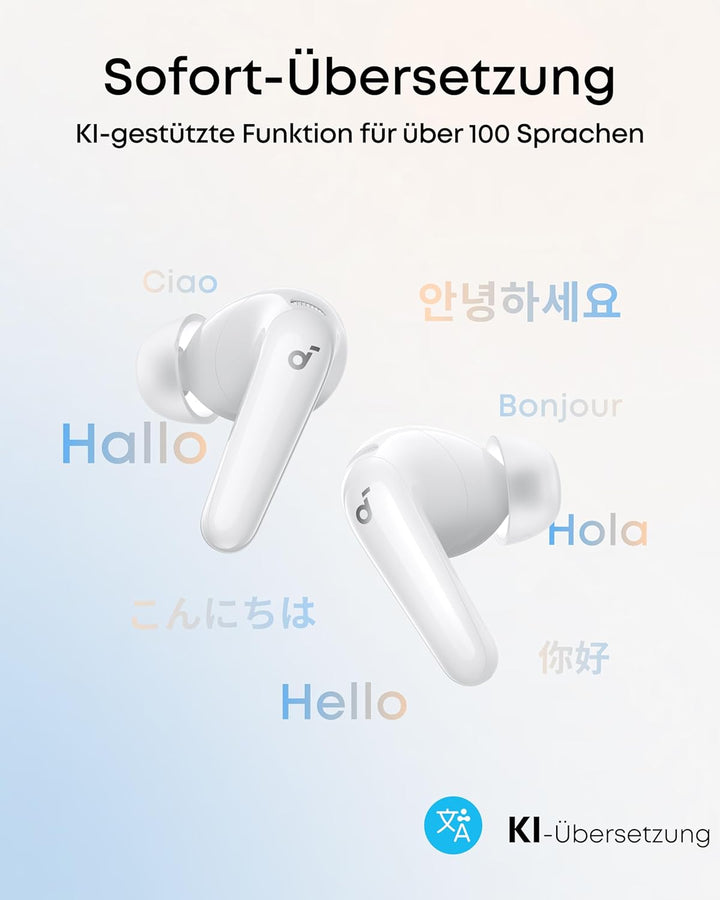 soundcore P31i by Anker, adaptives Noise Cancelling in Echtzeit, Hi-Res Sound, kabellose Bluetooth-K