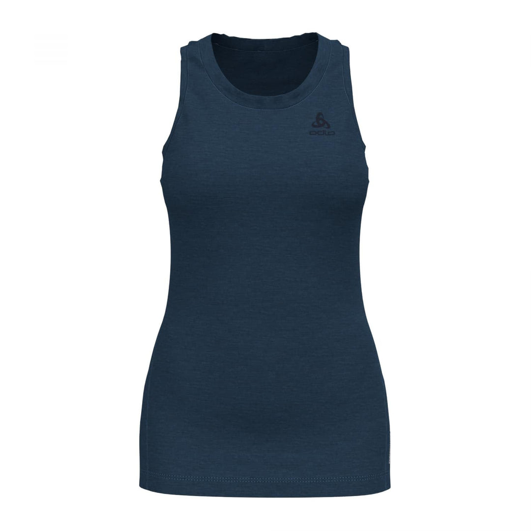Odlo Damen Merino Performance 130 Gramm_111261 Funktionsunterwäsche Tanktop XL Blue Wing Teal Melang