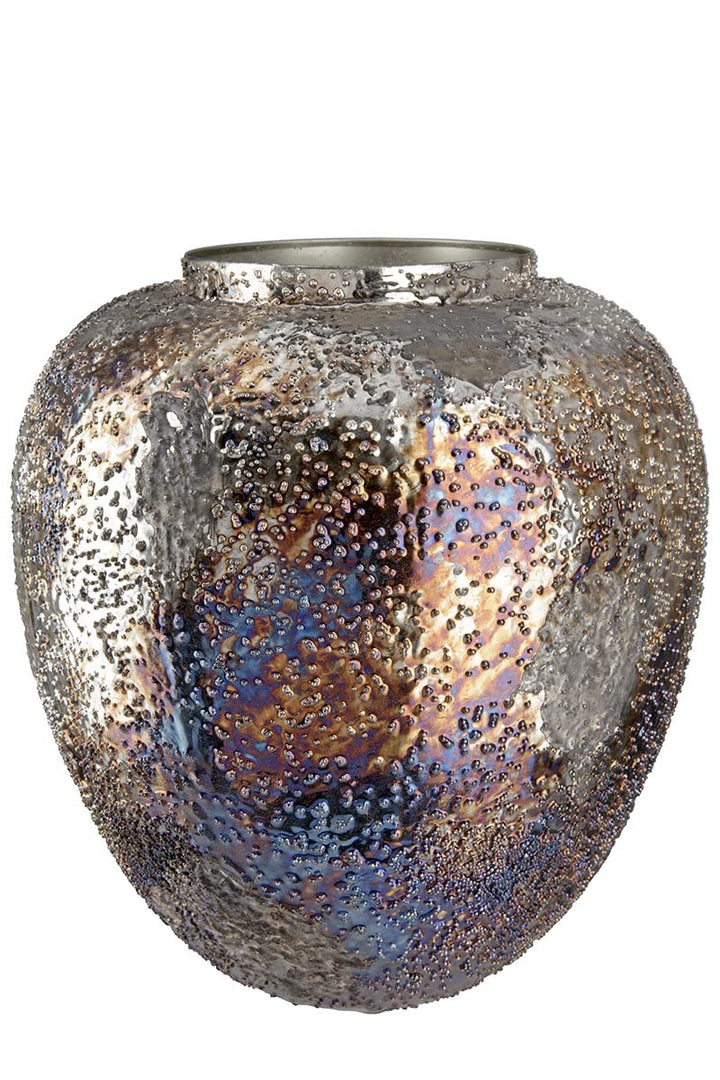 GILDE Blumenvase Vase aus Metall - Deko Wohnzimmer Geschenk für Frauen Geburtstag Muttertag - Farbe: