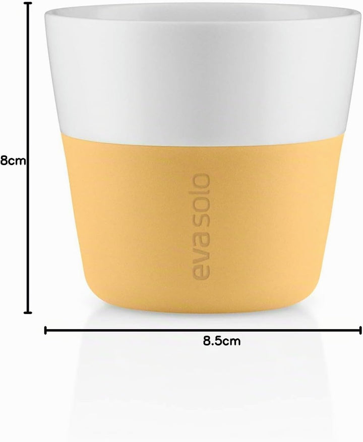 EVA SOLO | 2 Lungo-Becher Golden Sand | Gut zu halten durch Silikonbeschichtung | Golden Sand 230 mi