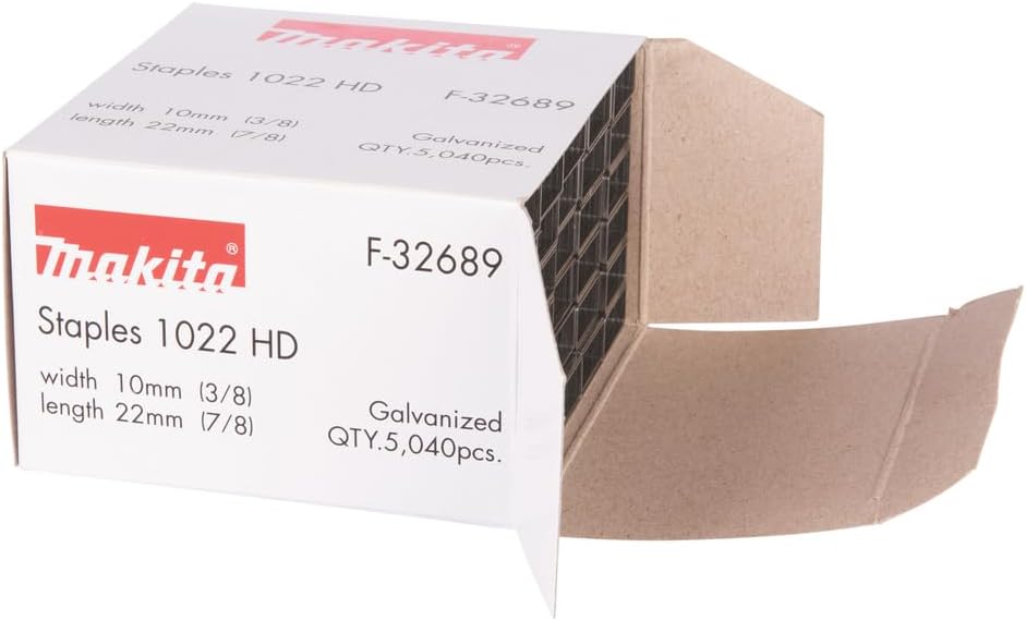 Makita F-32689 Klammer 10-22mm, 22 mm x 10 mm 5040 Qty, Mehrfarbig, 22 mm x 10 mm 5040 QTY