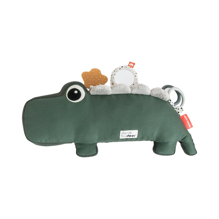 Done by Deer Spielkissen Croco Grün – Bauchzeit Babyspielzeug 0-6 Monate – Aktivitätsspielzeug Lager