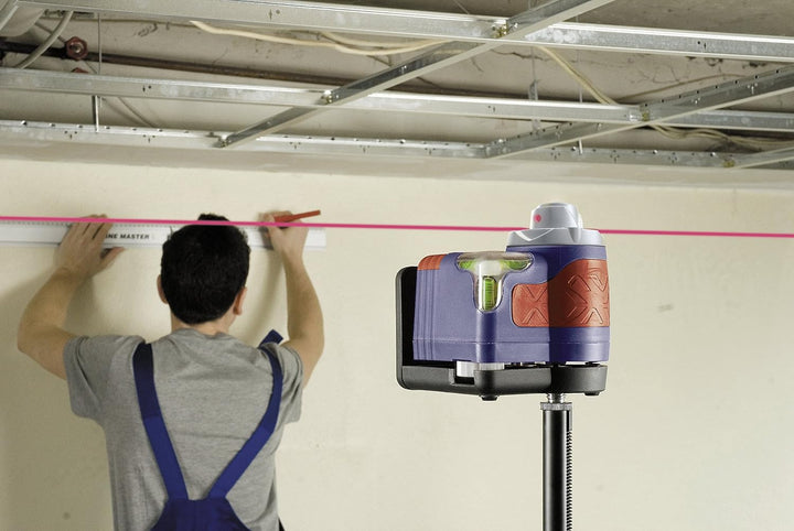kwb Bau-Stativ 155 cm hoch mit Kamera-AdapteroderalsZubehörfürLaser-MouseoderLaser-Lot