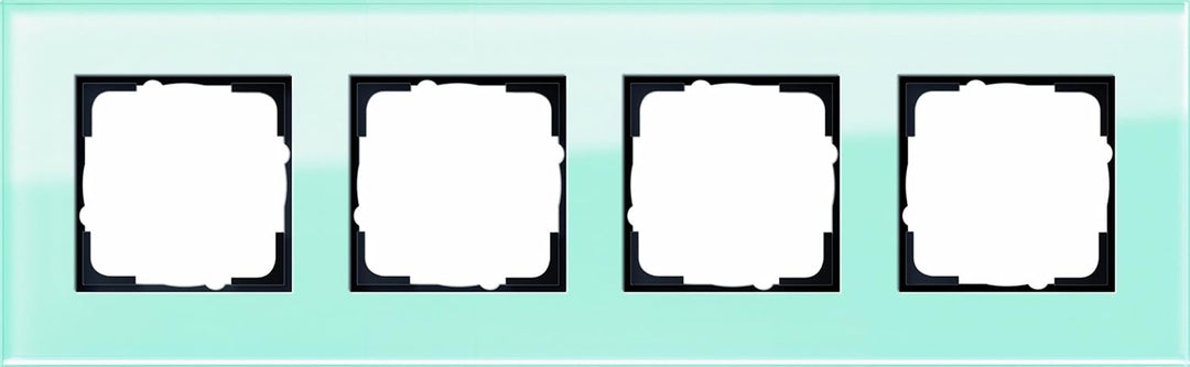 Gira Abdeckrahmen 4-Fach Esprit Glas, Mint, Mint