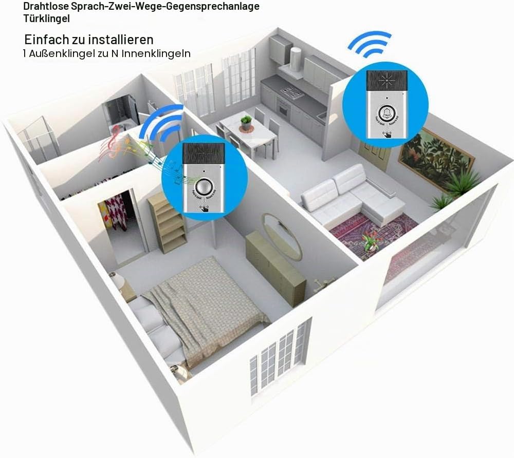 Annadue Weltweit verwendete Zweiwege-Gegensprechanlage Clear Sound Mobile Intercom Wireless-Türkling