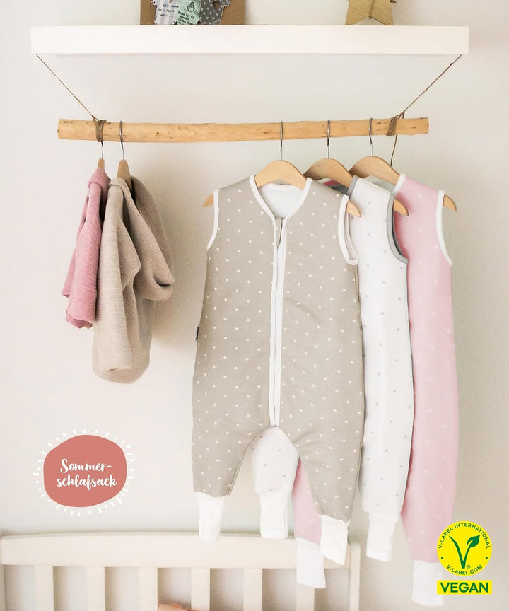 Ehrenkind® Baby Sommerschlafsack mit Beinen | Bio-Baumwolle | Sommer Schlafsack Verschiedene Grössen
