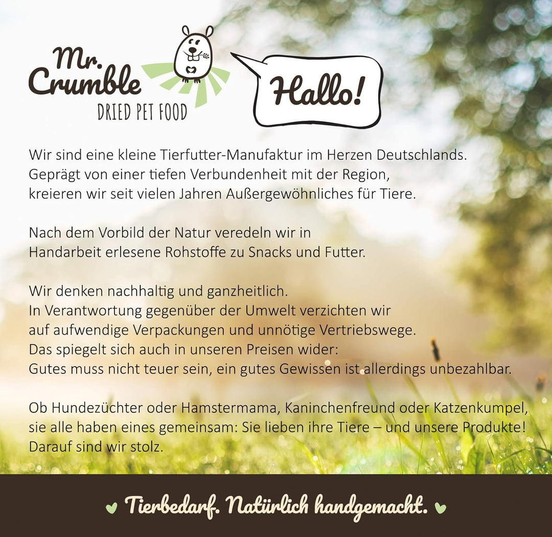 Mr. Crumble Dried Pet Food Erbsenflocken für Kaninchen, Meerschweinchen und andere Nager 25 kg 25.00