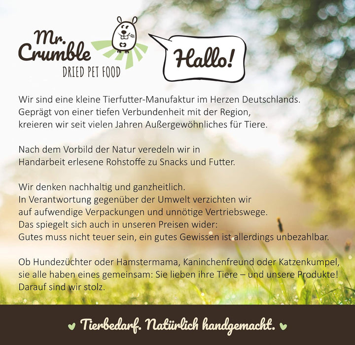 Mr. Crumble Dried Pet Food Erbsenflocken für Kaninchen, Meerschweinchen und andere Nager 25 kg 25.00
