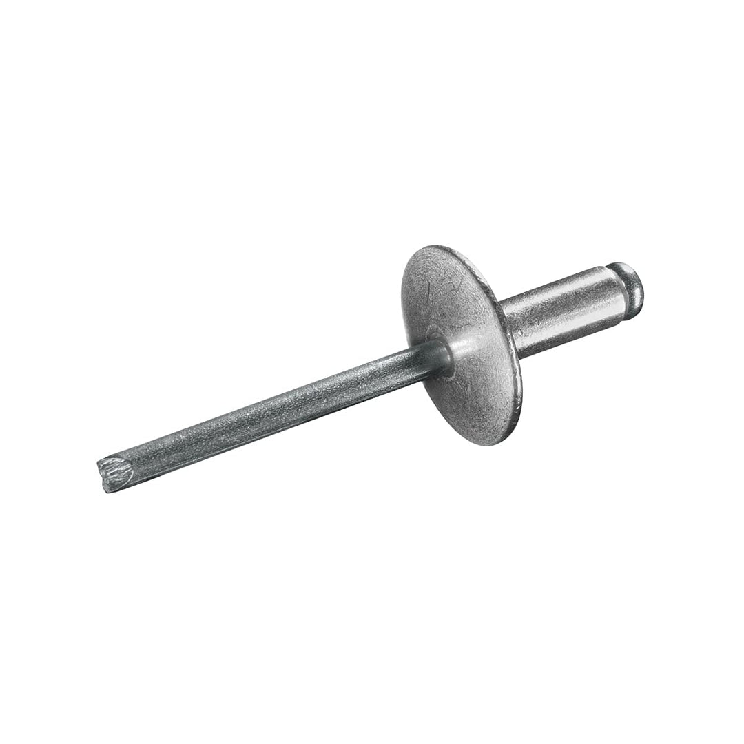 GOEBEL® - 250 x Blindnieten Aluminium/Stahl (Ø x L) 5,0 x 8,0 mm mit Grosskopf - Grosskopf Niete - P