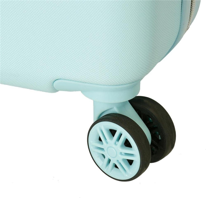 Disney Minnie Teen Koffer-Set, blau, 55/65 cm, starr, ABS-Kombinationsverschluss, seitlich, 91 l, 6