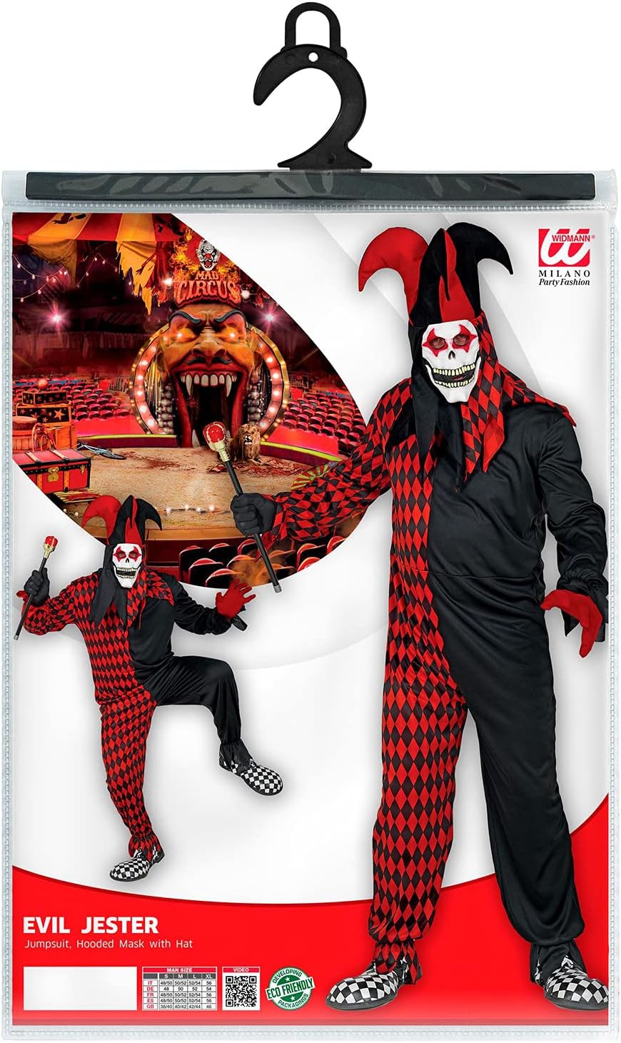WIDMANN 29322 COSTUME ARLECCHINO HORROR M #2932, M