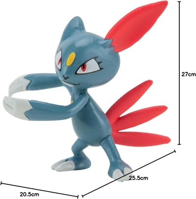 BANDAI - Pokémon – 8 Figuren Battle – Pikachu, Rondoudou (Jigglypuff), Rocabot (Rockruff), Abra, Far