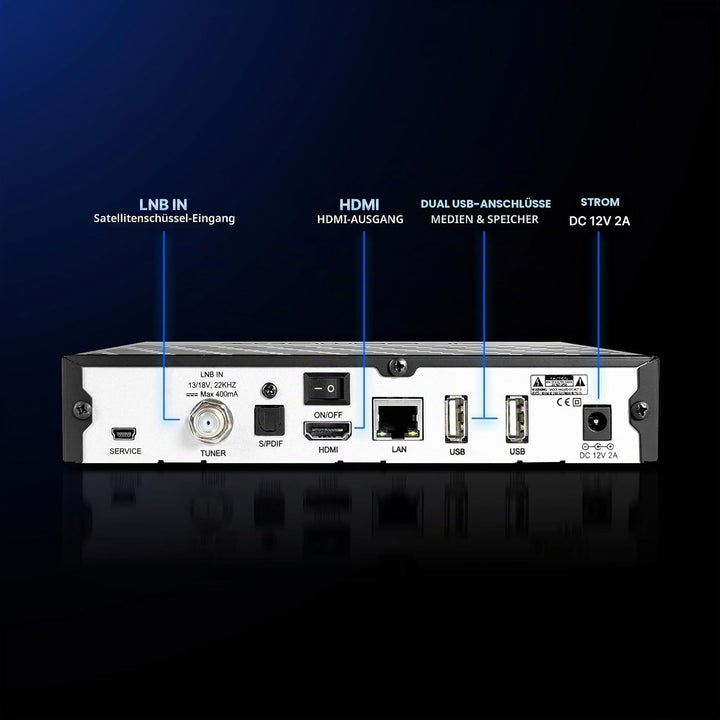Dreambox DM520 1x DVB-S2 Tuner Linux Receiver (Full HD 1080p), 1x DVB-S2 Tuner
