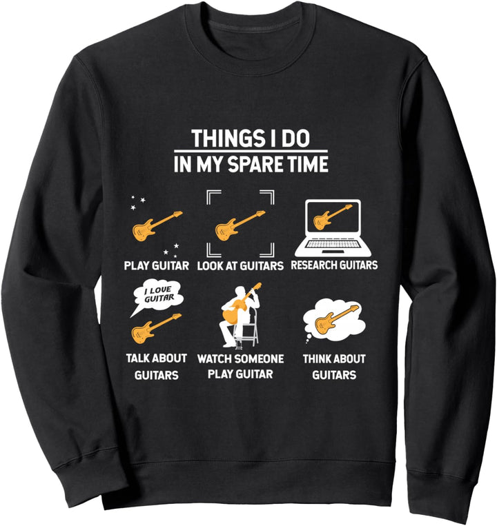 Epiphone Gitarre Tee Gitarre Things I Do in My Leisure Time Sweatshirt