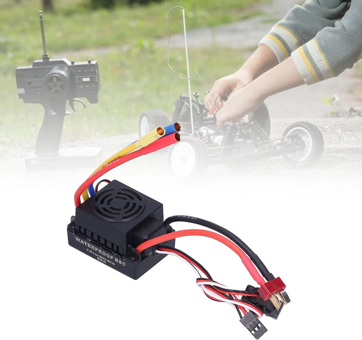 1/10 RC ESC, Exzellente Beschleunigung Brushless ESC mit 60A ESC für 2‑3S Li‑Po / 4‑9S NI‑Mh NI‑Cd A