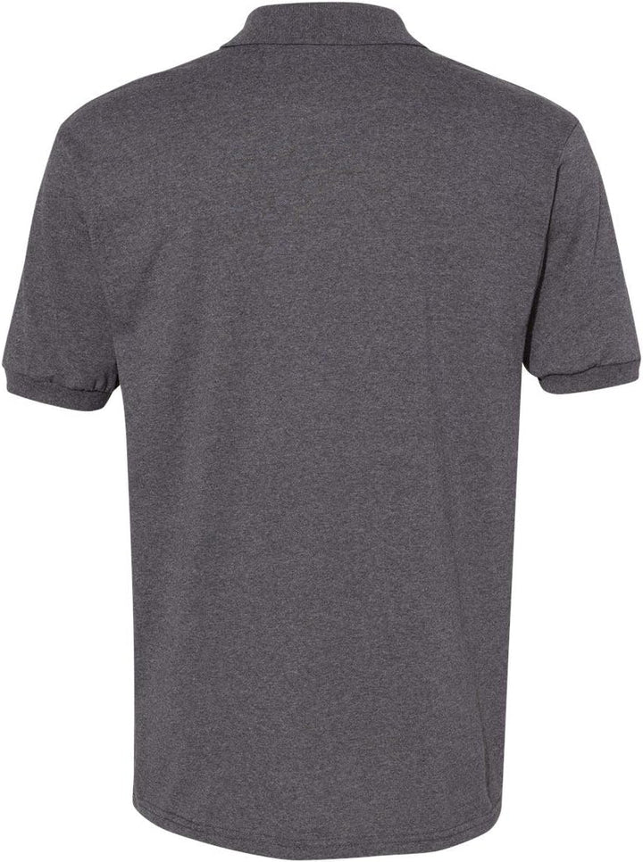 Hanes Herren Männer EcoSmart Jersey Polo, Charcoal Heather M, Charcoal Heather M