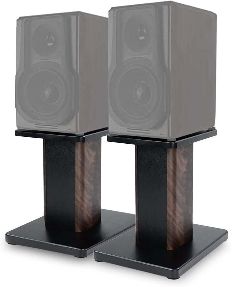 BQKOZFIN Lautsprecherständer 30 cm hoher Boxenständer Holz, 2er-Set, Speaker Stand geeignet für Rega