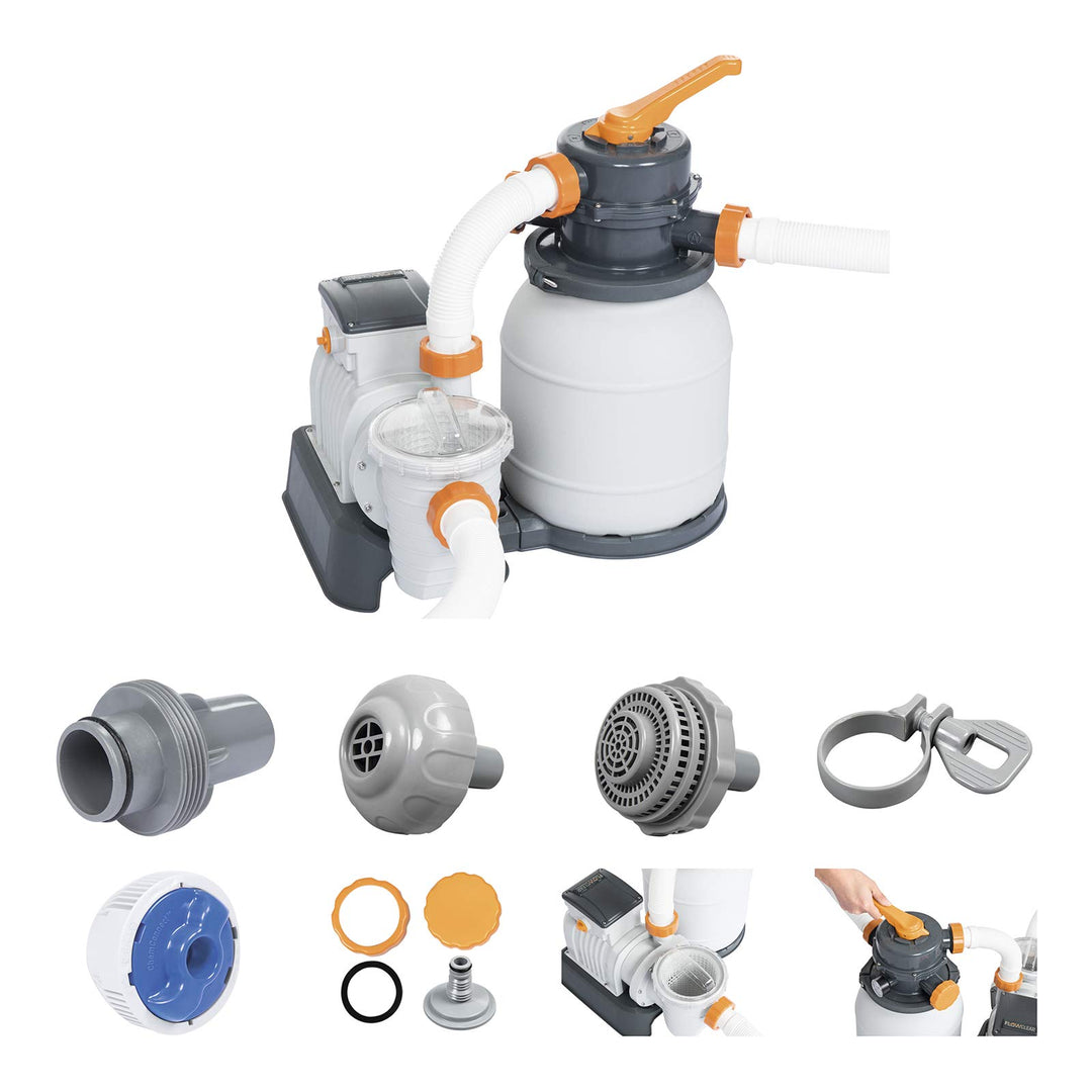 Bestway Filterpumpe Sandpumpe für Pool Filter, Farbe