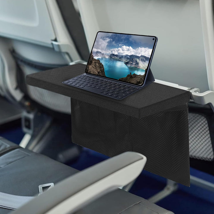 Adorila Airline-Tablett-Tischbezug mit Taschen, Airline-Taschen, Sitzlehnen-Organizer für persönlich