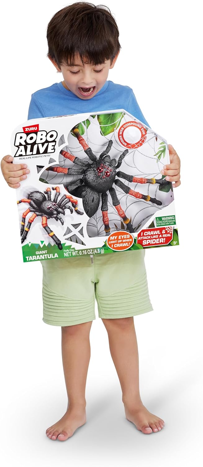 Robo Alive Tarantel, 38,5 cm, batteriebetriebenes Roboterspielzeug, realistische Bewegungen, Spielze