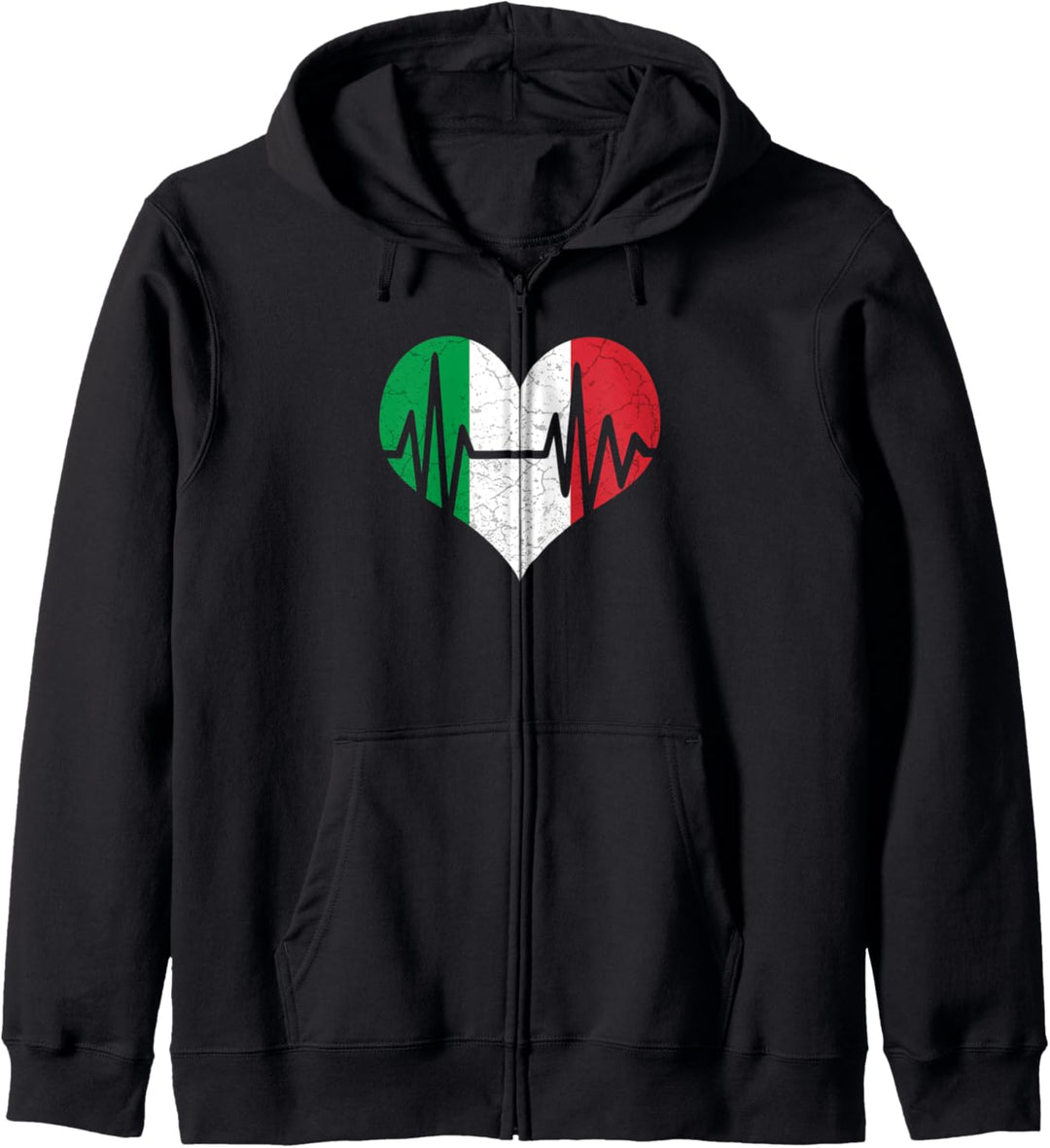 Lustige Italienische Italien Flagge Kapuzenjacke