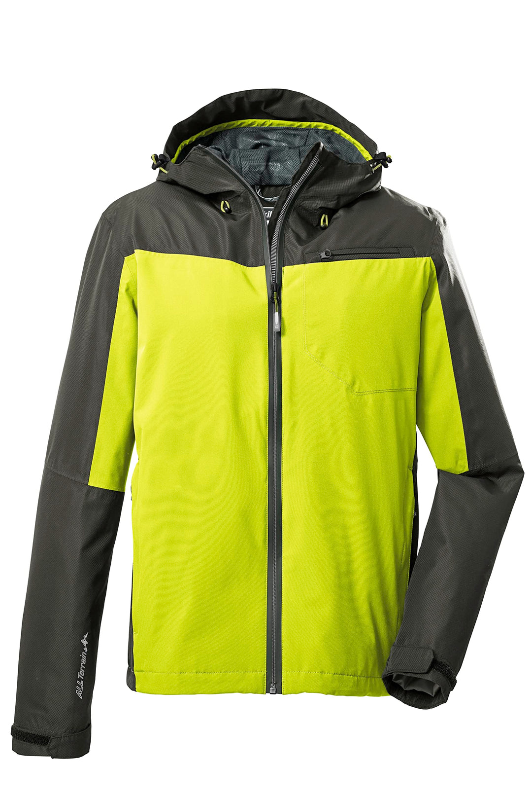 Killtec Herren Kos 6 Mn Jckt Funktionsjacke/Outdoorjacke mit Kapuze, packbar L frühlingsgrün, L früh