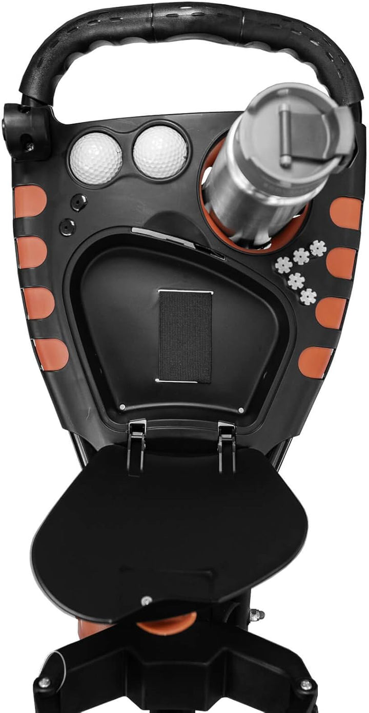 EZE Glide Unisex Compact+ 360 Golftrolley, Anthrazit/Rot, Einheitsgrösse