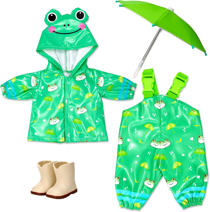 Miunana Kleidung + Stiefel + Regenschirm für 14&