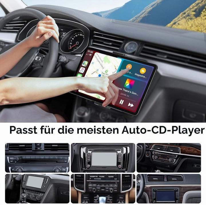 EEEKit Tablet Halterung Auto CD Schlitz, 360° Drehbarer Ständer für Tablets &amp; Handy, KFZ Halter für