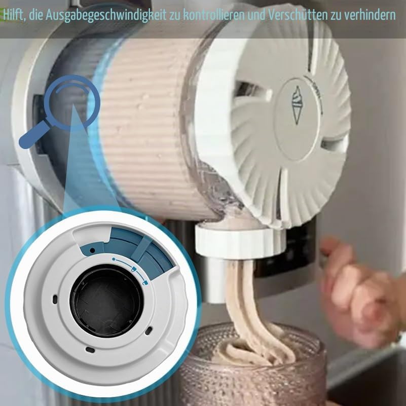Ausgabedeckel und Pressmechanismus für Ninja Swirl by CREAMi NC701EU NC700EU, Dispense Lid & Swirl P